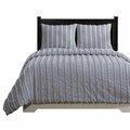 Better Trends Angelique Collection 100% Cotton Twin Comforter Set in Navy QUANTWNV